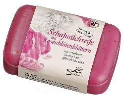 Produktfoto zu Schafmilchseife Rosenblätter 100 g