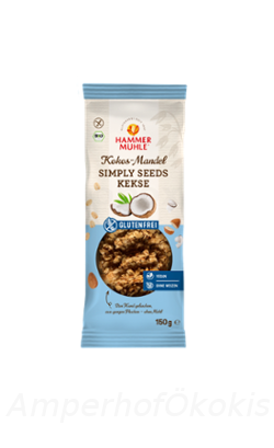 Produktfoto zu Simply Seeds Kekse Kokos Mandel 150 g