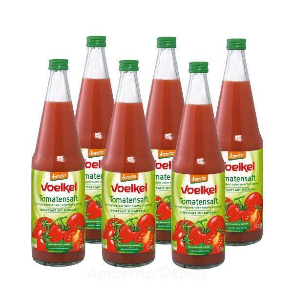 Produktfoto zu Tomatensaft Voelkel 6x0,7 l