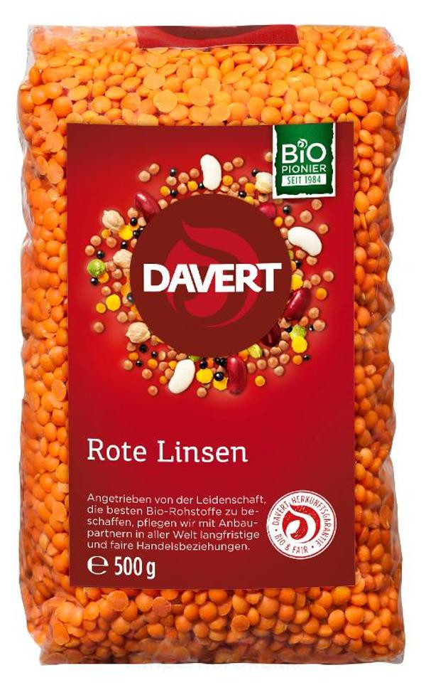 Produktfoto zu Linsen, rot  500g