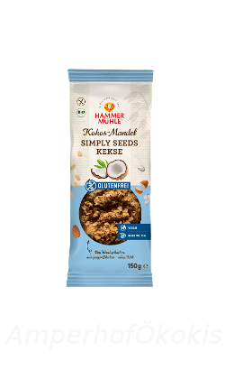 Produktfoto zu Simply Seeds Kekse Kokos Mandel 150 g