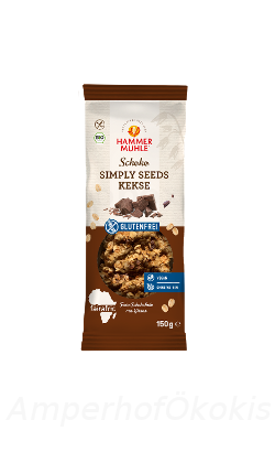 Produktfoto zu Simply Seeds Kekse Schoko glutenfrei 150 g