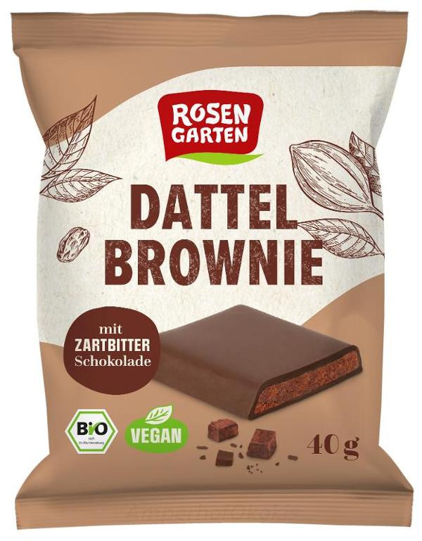 Produktfoto zu Dattel Brownie Zartbitter 40 g