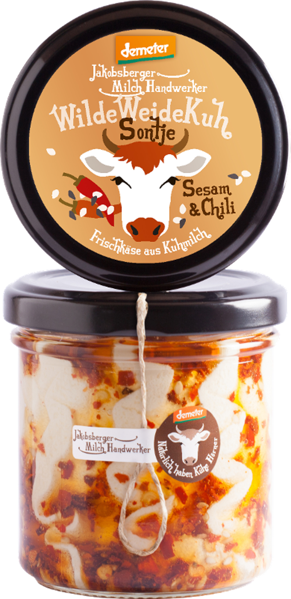 Produktfoto zu Frischkäse Sesam& Chili 140g 45% Fett.i.Tr.