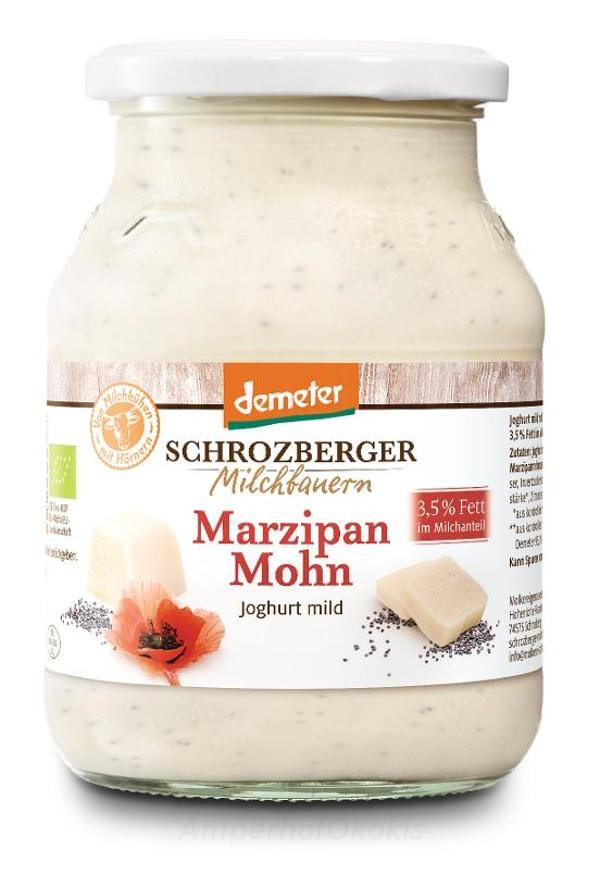 Produktfoto zu Demeter Joghurt Marzipan Mohn 500g Glas