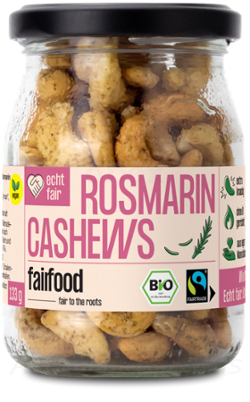 Produktfoto zu Faire Cashew Rosmarin 133 g