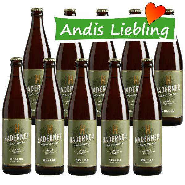 Produktfoto zu Haderner Helles 10x0,5 l