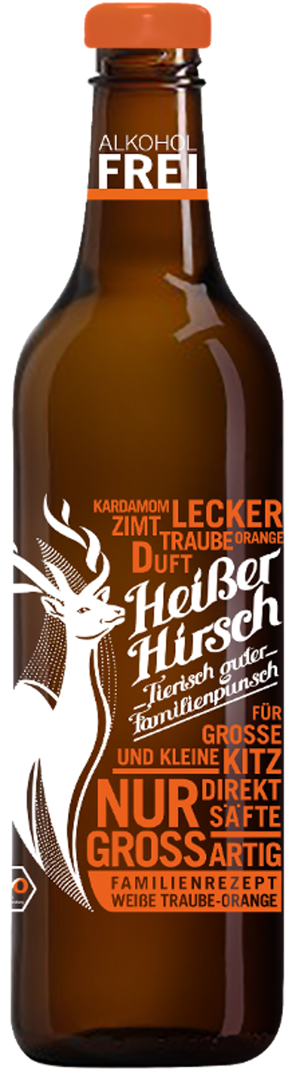 Produktfoto zu Punsch Heißer Hirsch 0,75 l