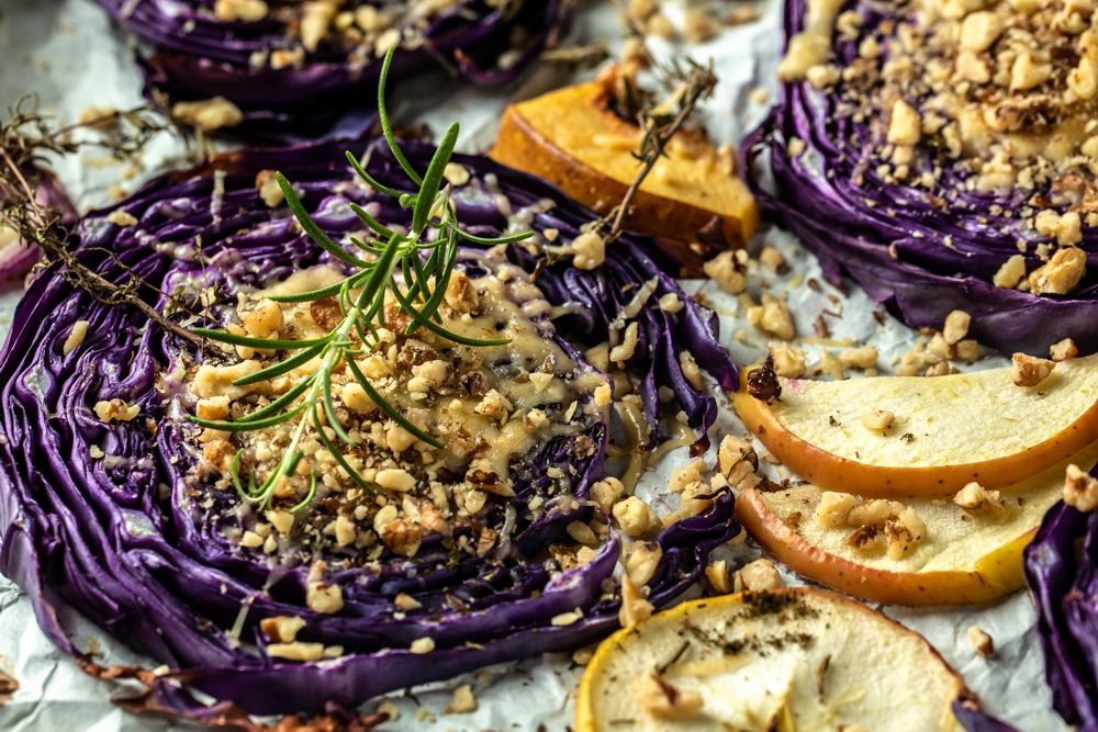 Kohl-Steak aus Blaukraut