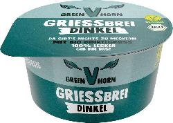 Produktfoto zu Greenhorn veganer Grießbrei Dinkel 150g