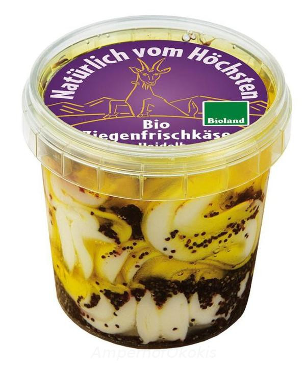 Produktfoto zu Ziegenfrischkäsetöpfchen mit Mohn-Heidelbee 145g