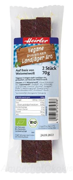 Produktfoto zu Vegane Brotzeit nach Landjäger Art 70g