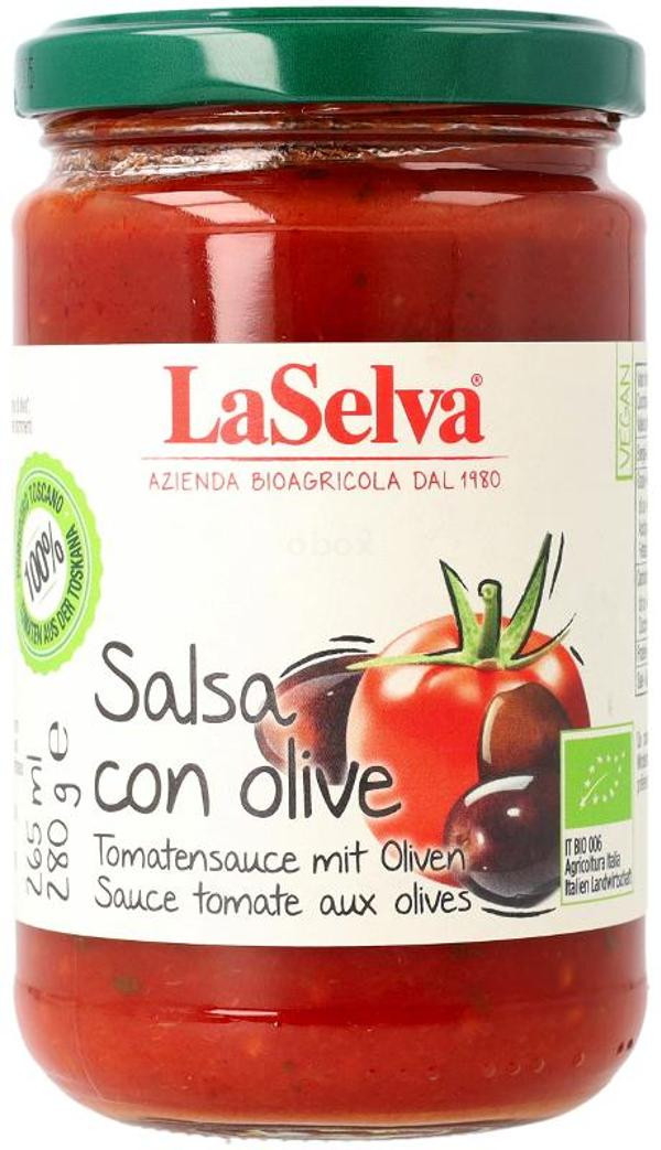 Produktfoto zu Tomatensauce mit Oliven 280 g