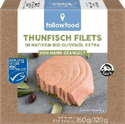 Produktfoto zu Thunfischfilets in Olivenöl 160 g