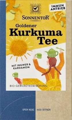 Produktfoto zu Goldener Kurkuma Tee 18 Teebeutel