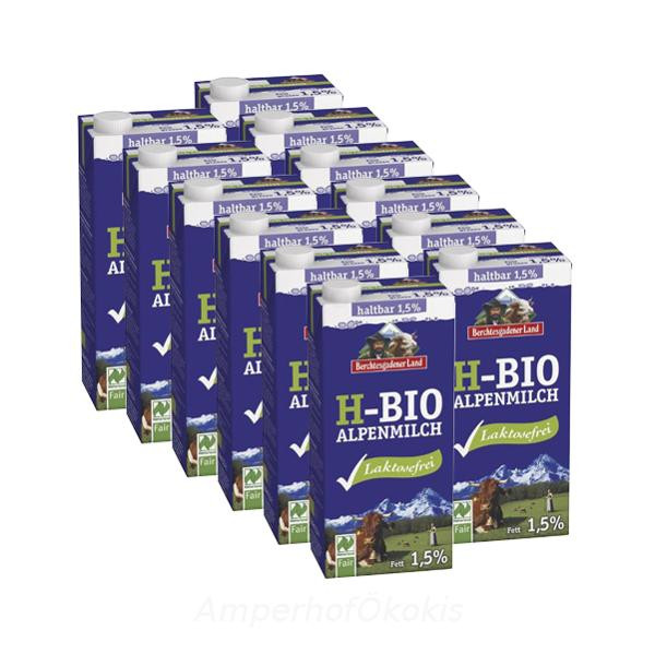 Produktfoto zu Laktosefreie H-Milch 1,5% 12x1l