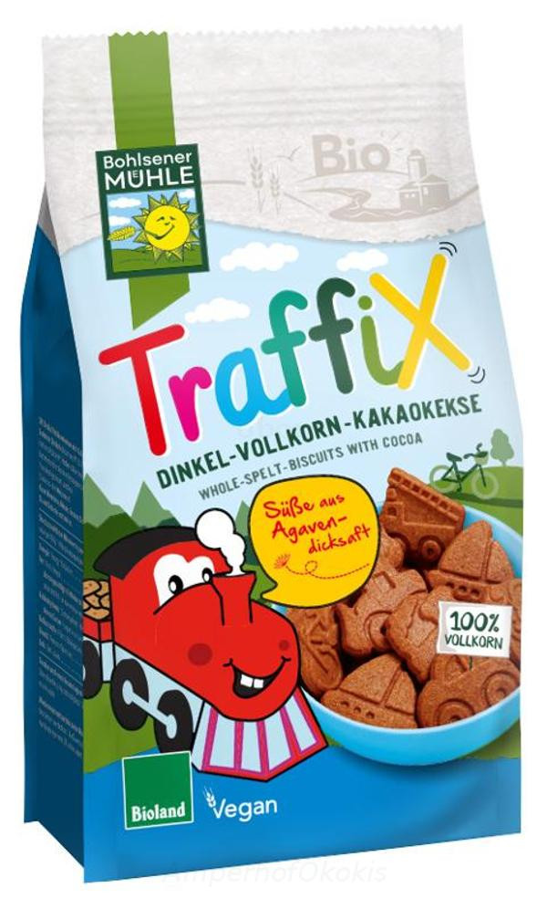 Produktfoto zu Dinkel Kakaokekse Traffix 150 g