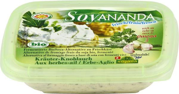 Produktfoto zu Frischkäse mit Kräuter-Knoblauch aus Sojamilch 140g