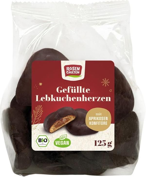 Produktfoto zu Lebkuchenherzen gefüllt 125 g