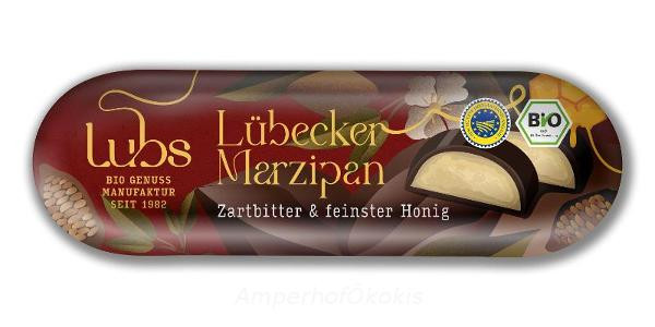 Produktfoto zu Lübecker Honigmarzipanbrot Zartbitter 50 g