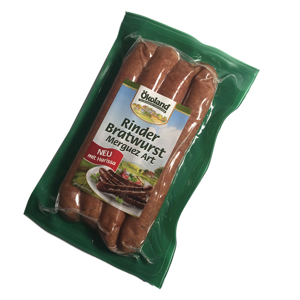 Bratwurst,Merguez Art 4 Stück 200g