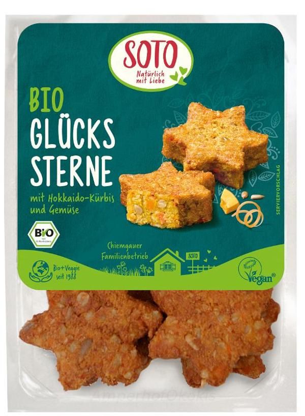 Produktfoto zu Glücks-Sterne mit Kürbis & Tofu 250g