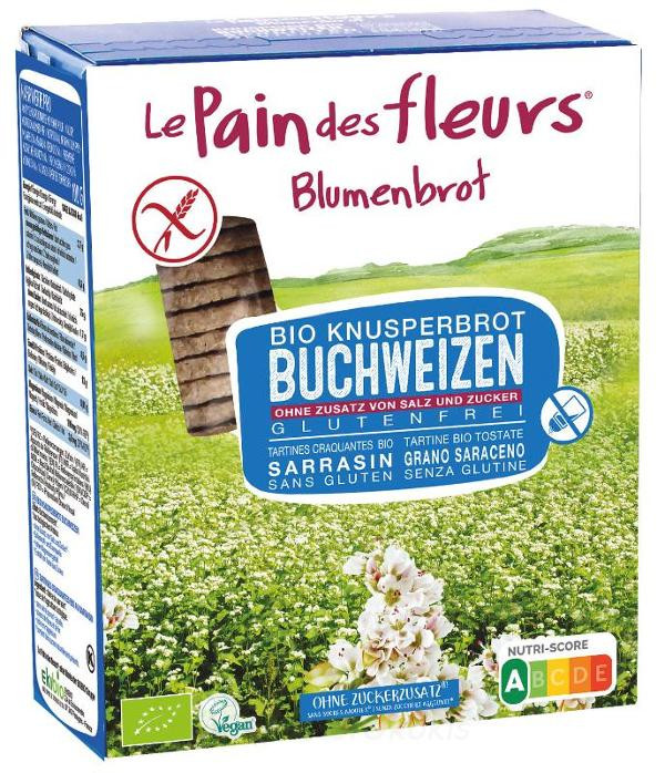 Produktfoto zu Blumenbrot Buchweizen ohne Salz glutenfrei 150 g