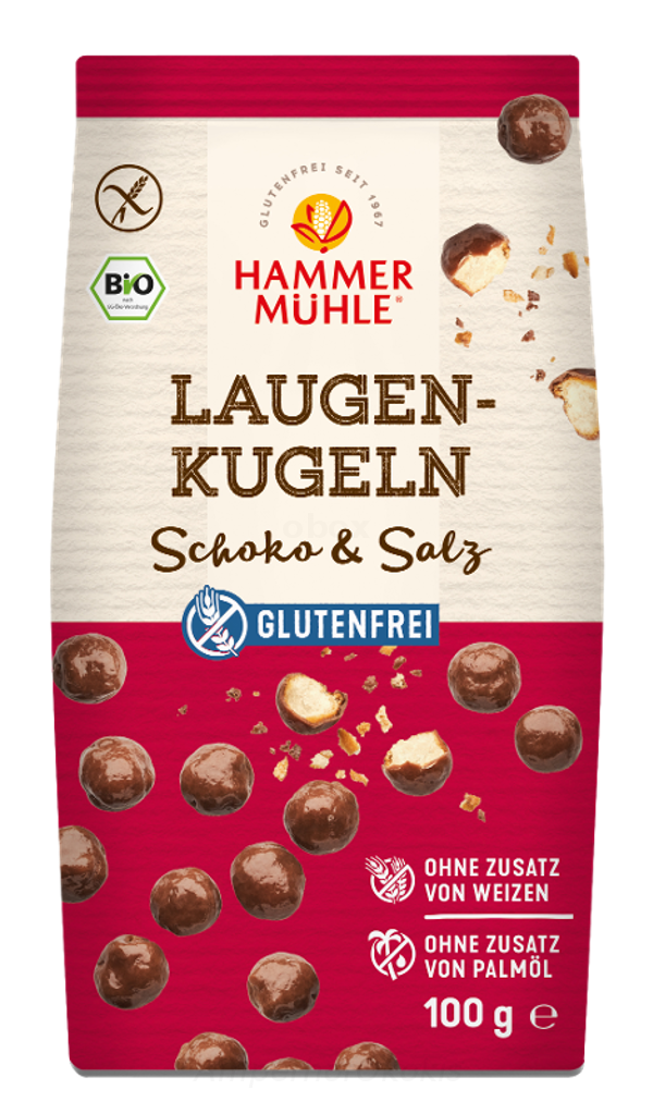 Produktfoto zu Laugenkugeln Schoko & Salz glutenfrei 100  g