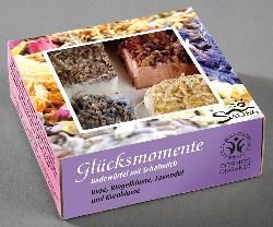 Produktfoto zu Geschenkverpackung Badewürfel Glücksmomente 4x45 g