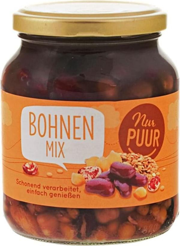 Produktfoto zu Bohnen Mischung im Glas 350 g