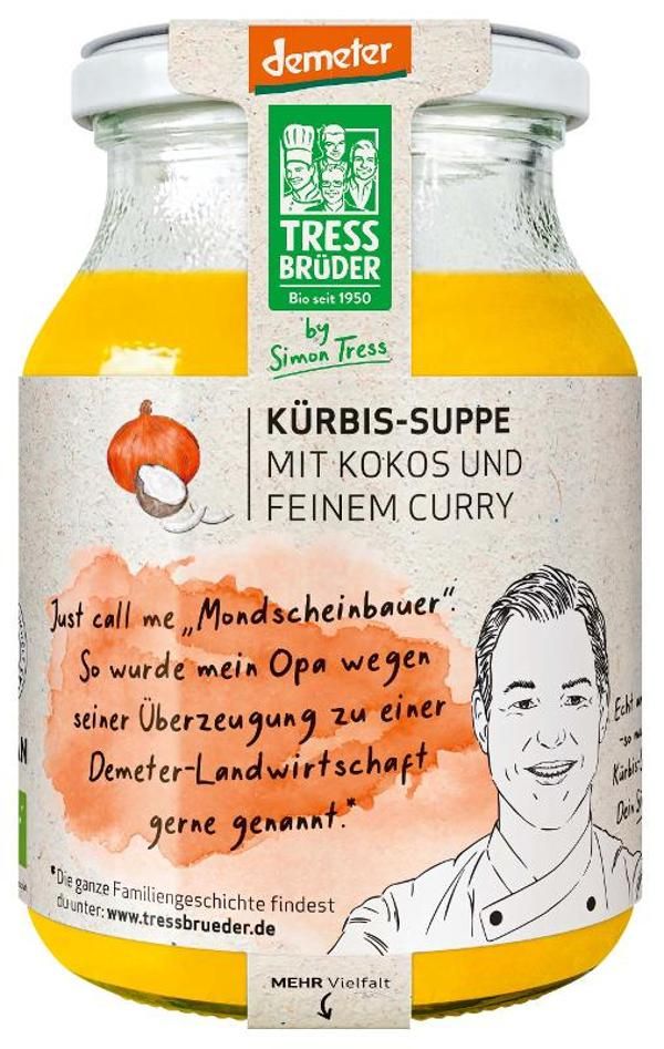 Produktfoto zu Kürbis Kokos Suppe 450g